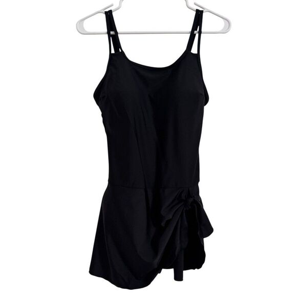 Eomenie Women MEDIUM One Piece Swimdress Swimsuits Tummy Control Swim Skirt - Picture 2 of 9